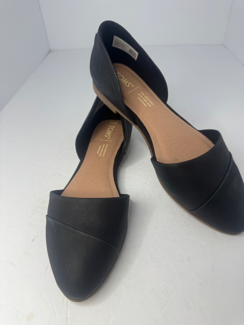 TOMS Women's Jutti d'Orsay Flats Black Size 7.5 - Picture 7 of 15